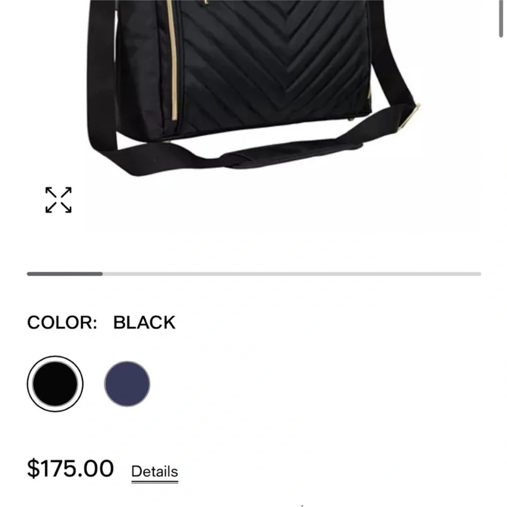 Women's Black Laptop Work Bag - Picture 4 of 9